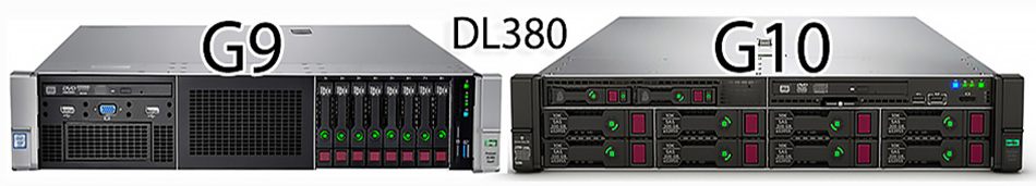 مقایسه دو سرور dl380 g9 و dl380 g10 اچ پی hp