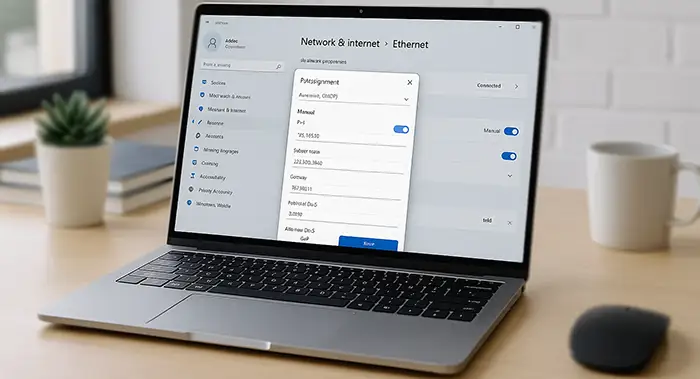 تنظیم IP دستی در ویندوز 10