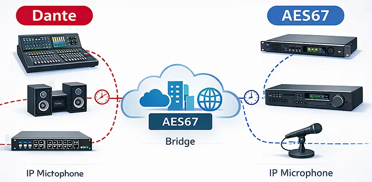 مقایسه Dante و AES67