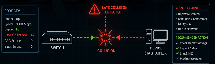 Late Collision در سوئیچ سیسکو