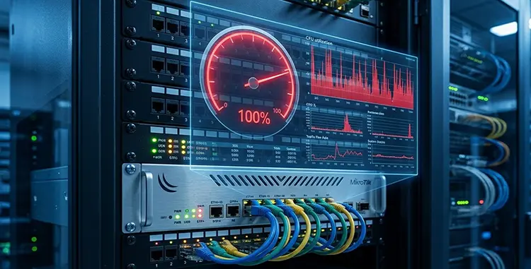 دلایل بالا رفتن CPU میکروتیک