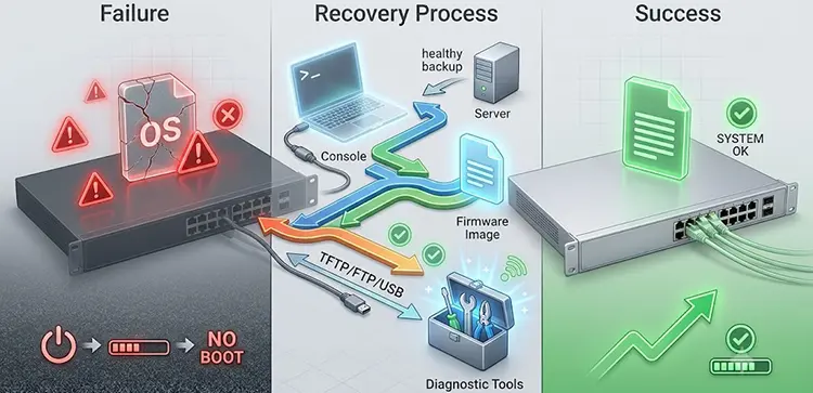 عواقب IOS خراب سوئیچ سیسکو