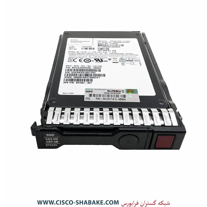 هارد SSD سرور HPE 480GB SAS 12G SFF قیمت