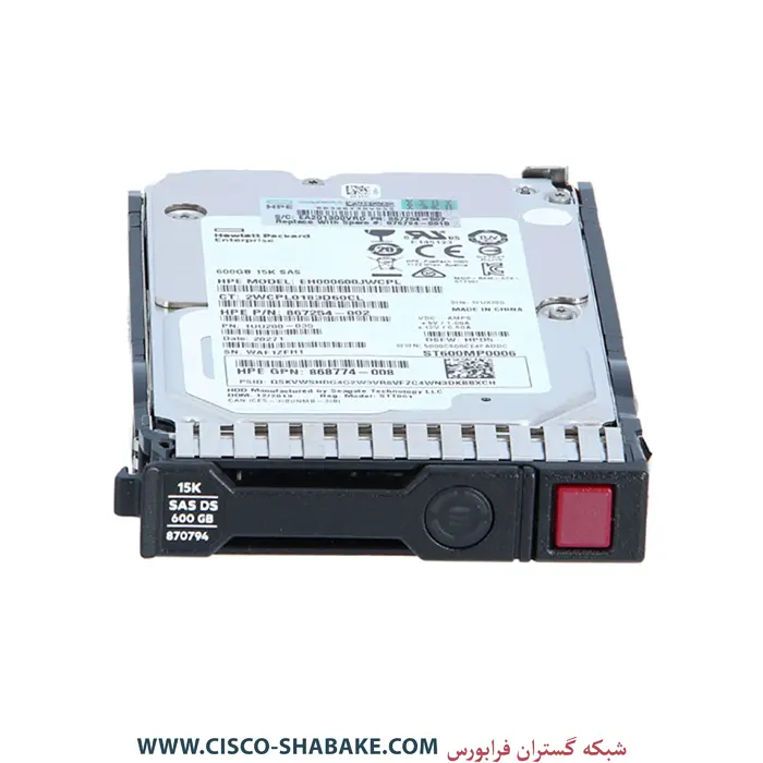 هارد سرور HPE 600GB 15K 12G SAS SC SFF 870757-B21