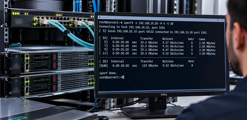 چگونه سرعت واقعی شبکه 10G را با iPerf3 آزمایش کنیم